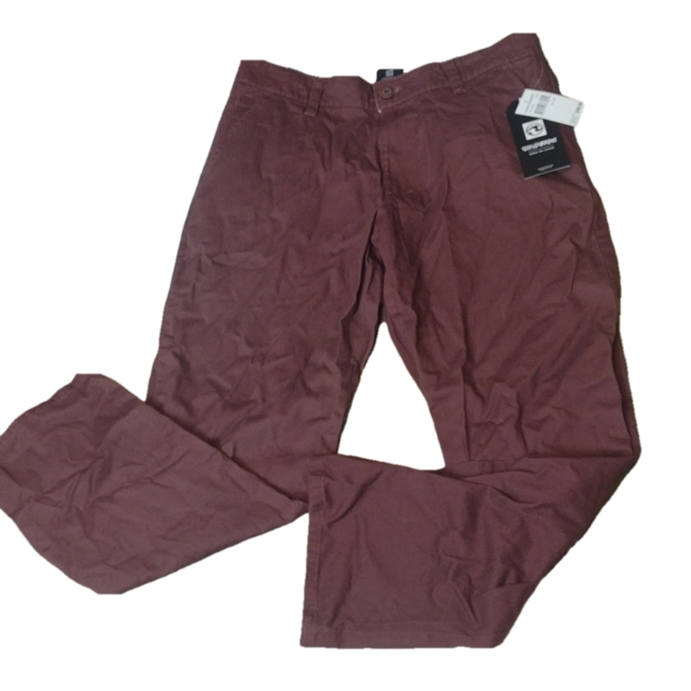 Ocean current burgundy Chino pants size 32x30